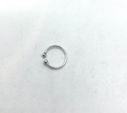 Sterling silver clip on nose rings