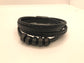 Beaded leather bracelet