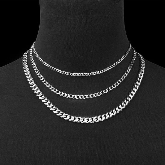 Stainless Steel Unisex cuban link chain
