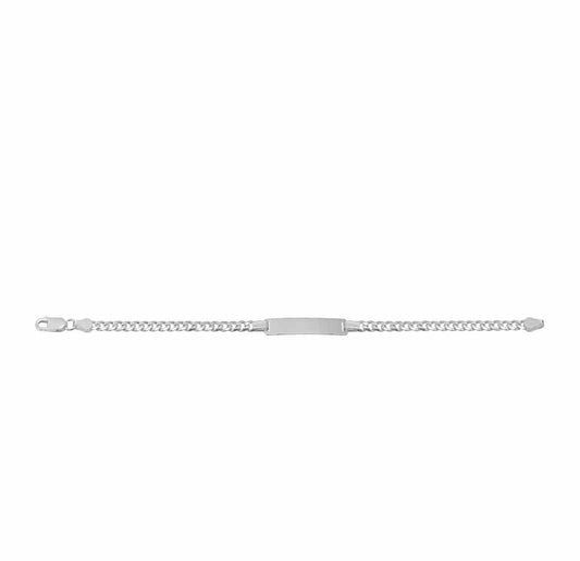 Bracelet d'identification pour bébé en argent véritable