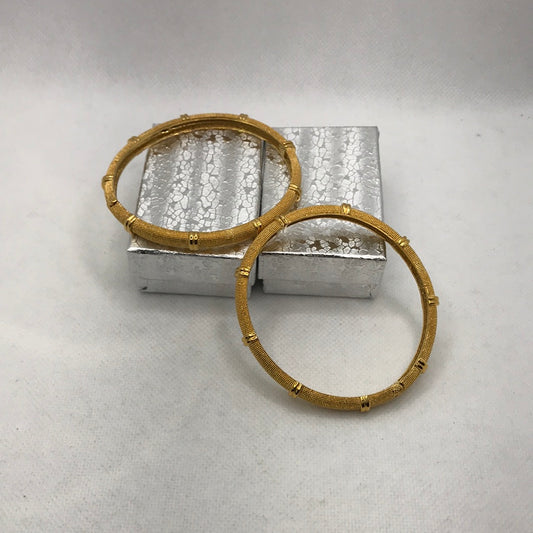 Bracelet jonc plaqué or taille unique