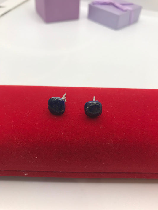 925 Sterling silver lapis lazuli earrings