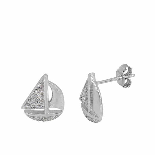 925 sterling silver yacht earrings