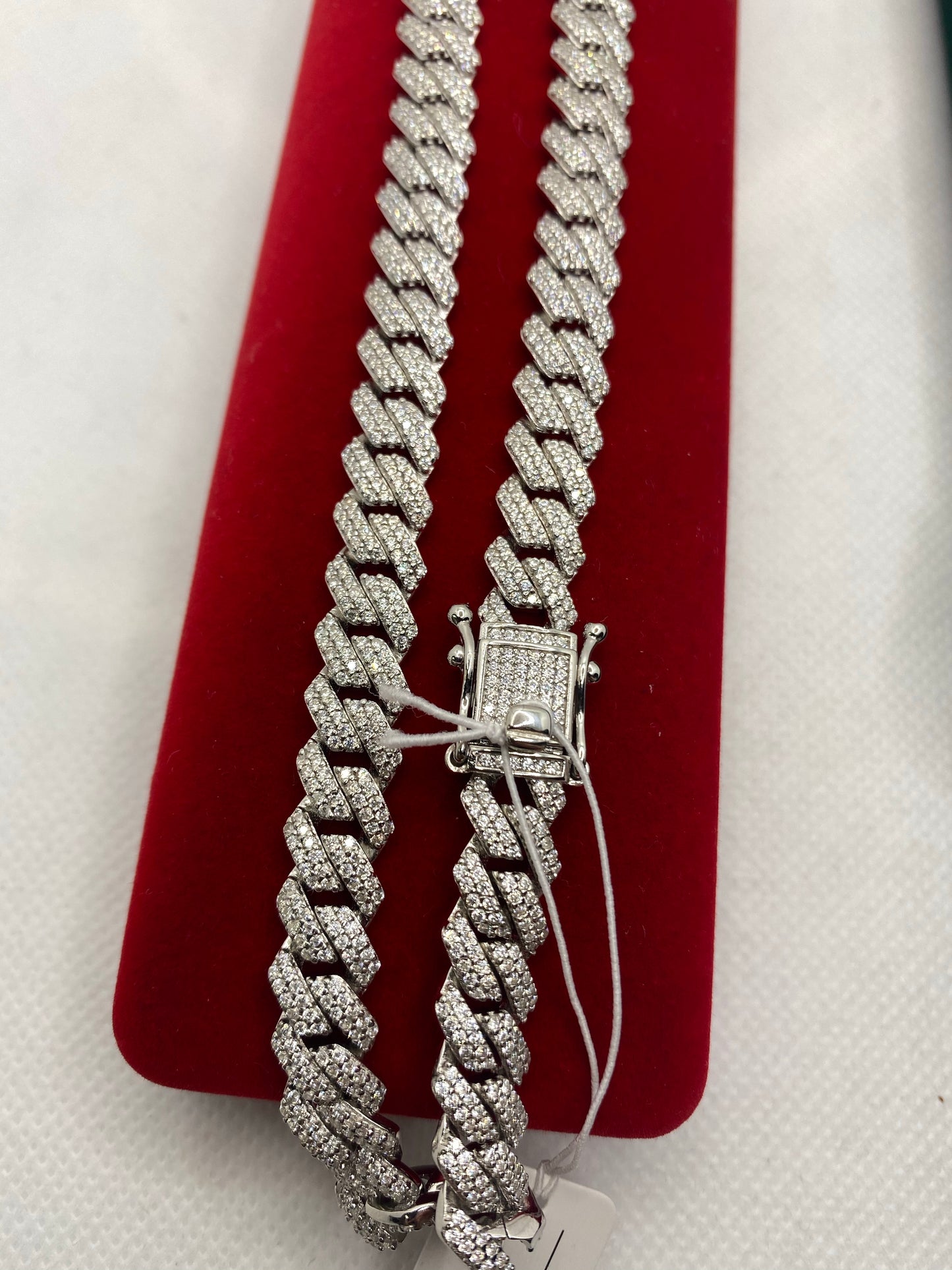 Chaînes glacées en argent sterling