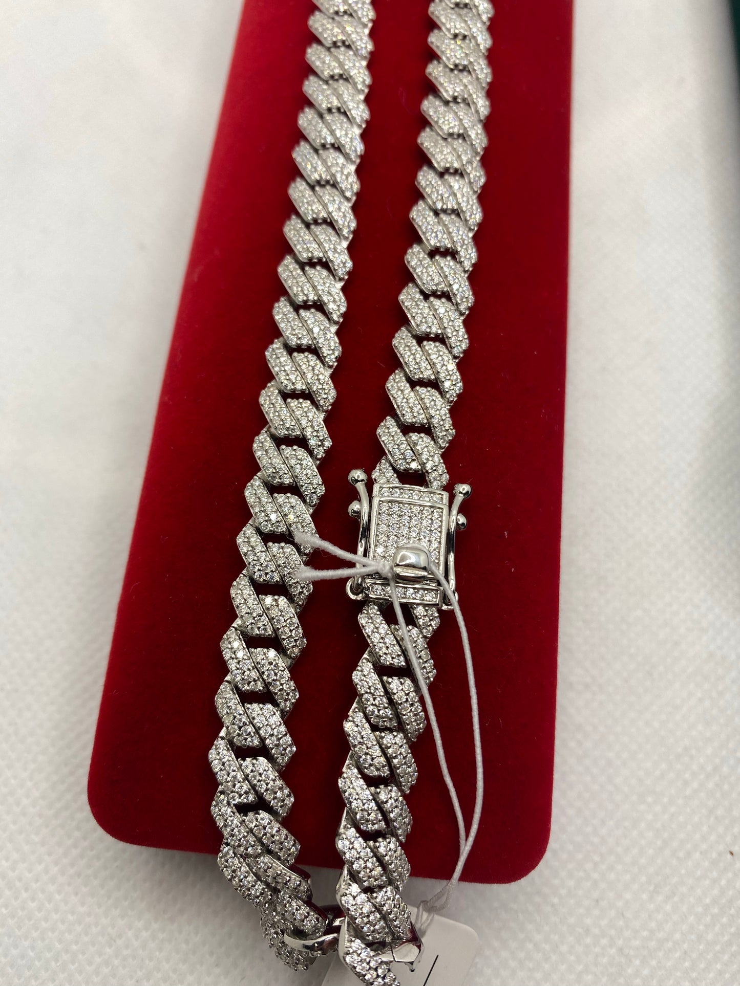 Sterling silver iced out chains