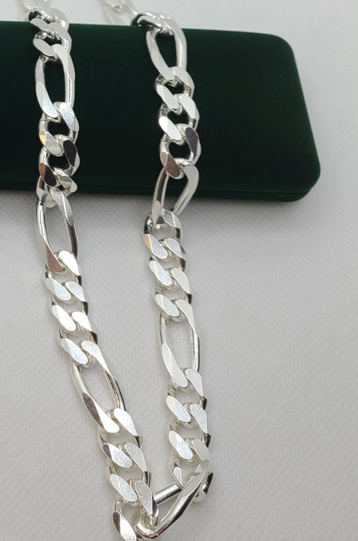 Chaînes figaro en argent sterling 925