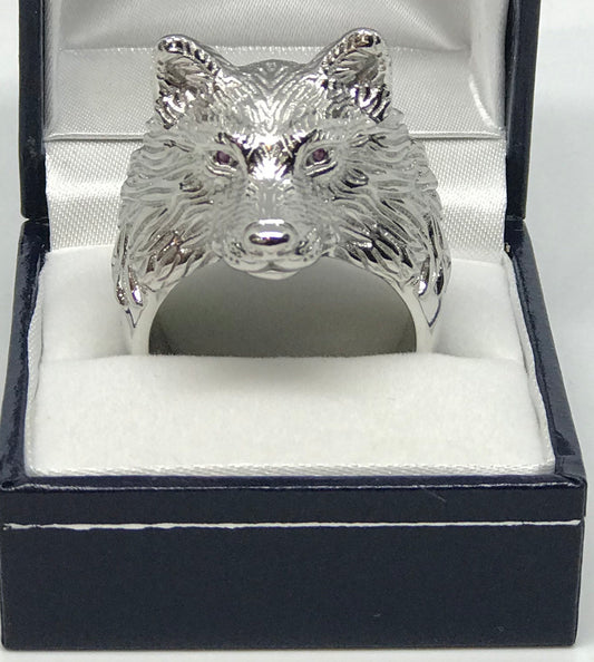 925 sterling silver wolf ring! - 7Jewelry