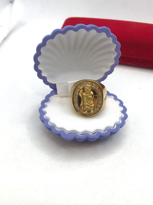 Gold plated elegant ring