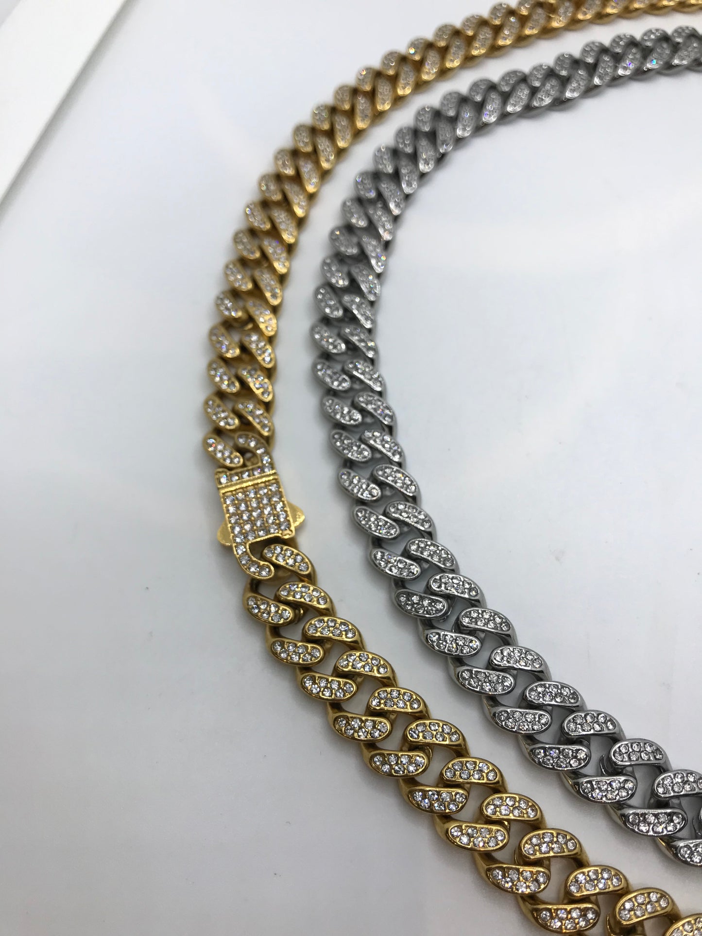 Stainless steel iced out chains