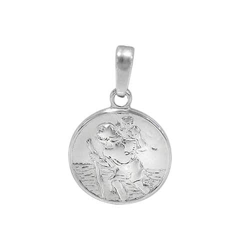 Real silver saint Christopher pendant