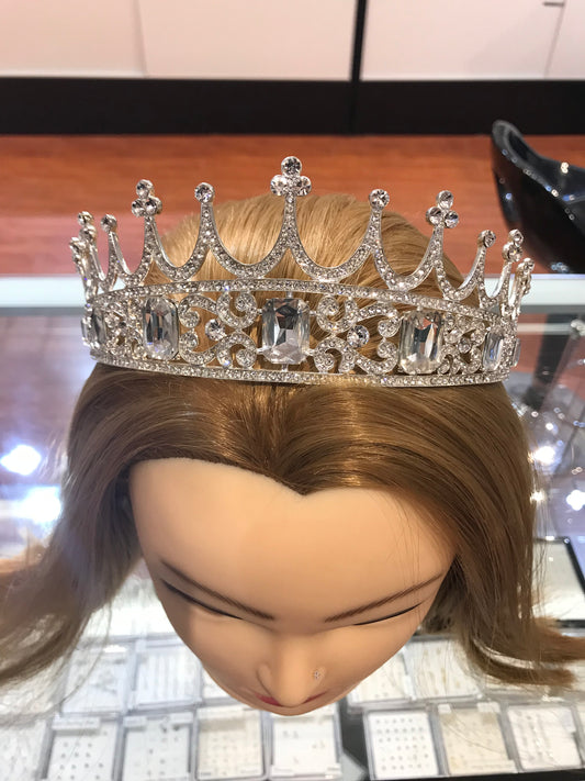 Silver wedding crown