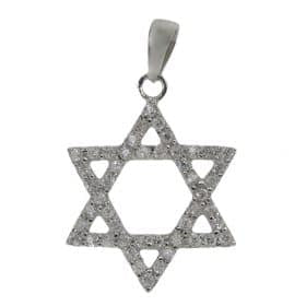 Real silver star of David pendant
