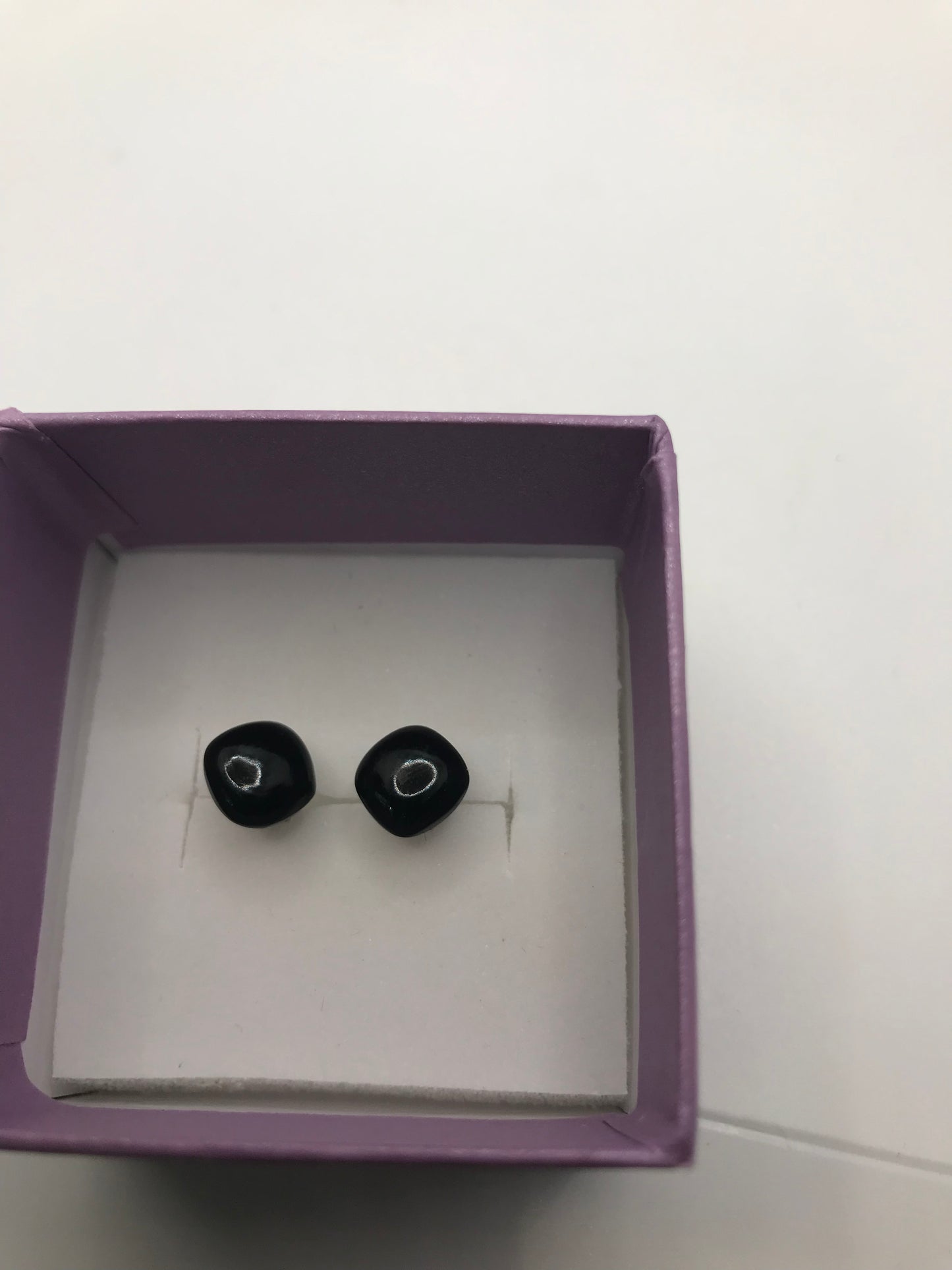 925 sterling silver onyx studs