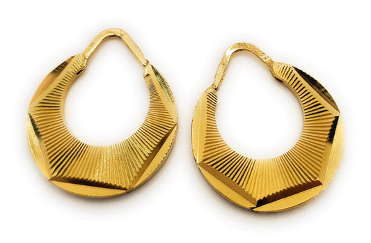Boucles d'oreilles plaquées or Nattiyan