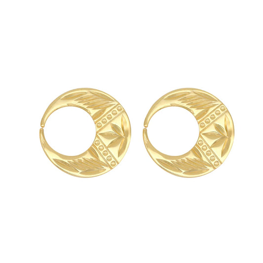 Boucles d'oreilles Nattiyan au design moderne