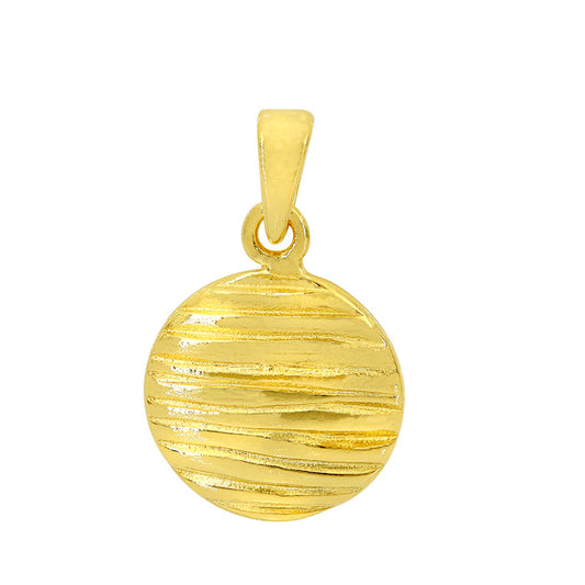 Sterling silver gold filled round necklace