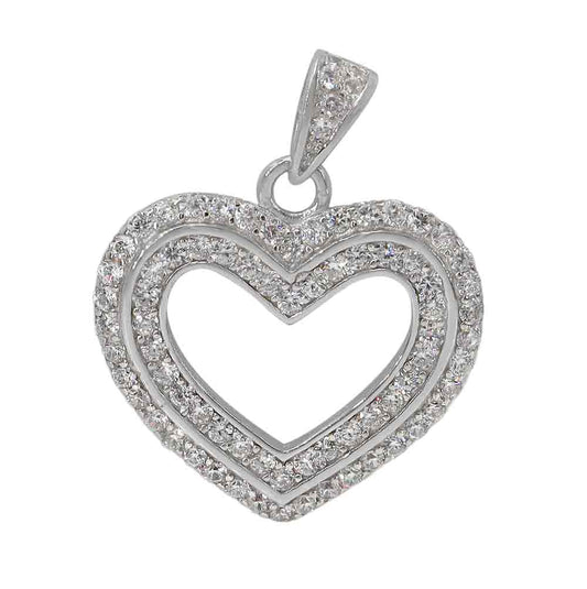 Sterling silver heart pendant