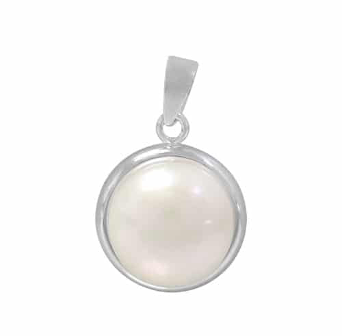 Real silver freshwater pearl pendant