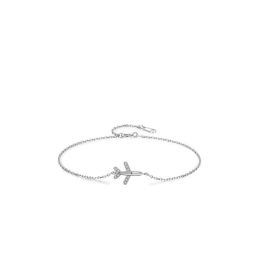 Sterling silver airplane ✈️ bracelet
