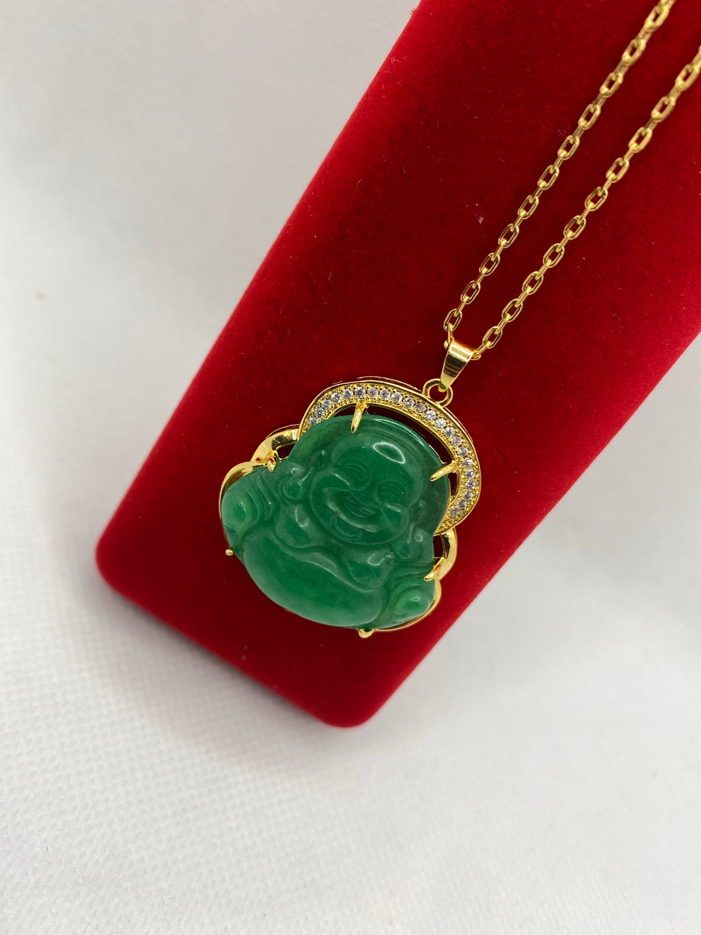 Colliers Bouddha en jade
