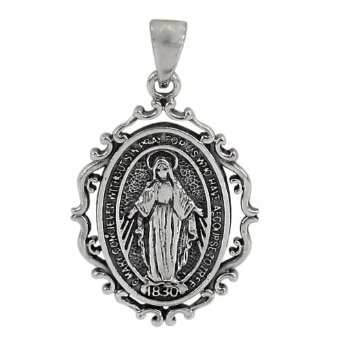 Sterling silver religious pendants