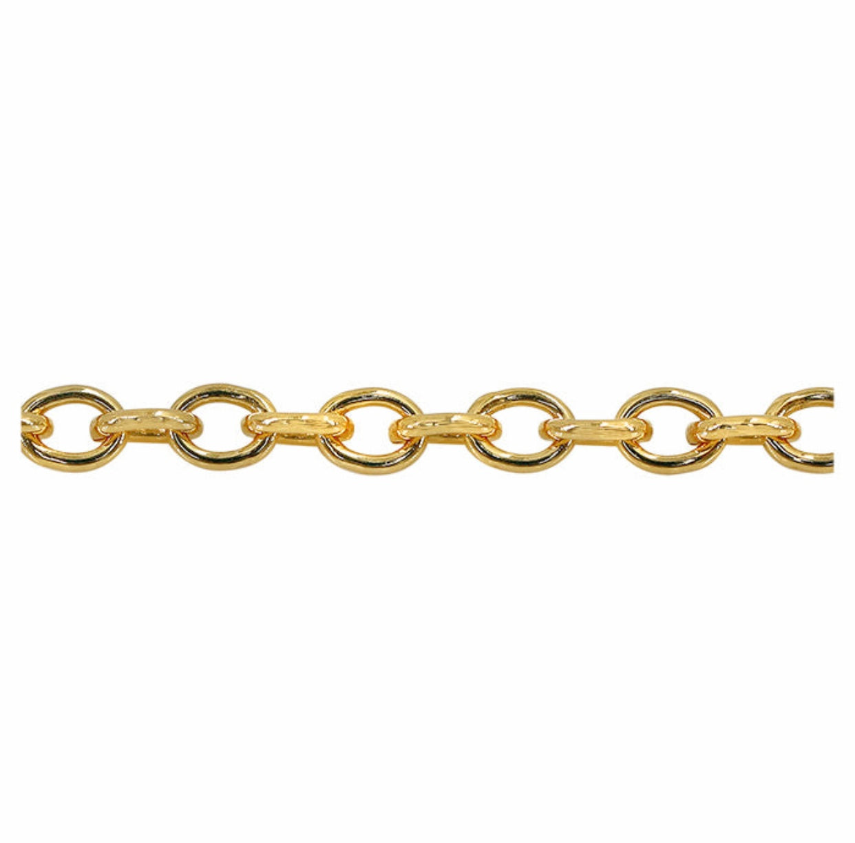 Chaîne câble en argent véritable et plaqué or