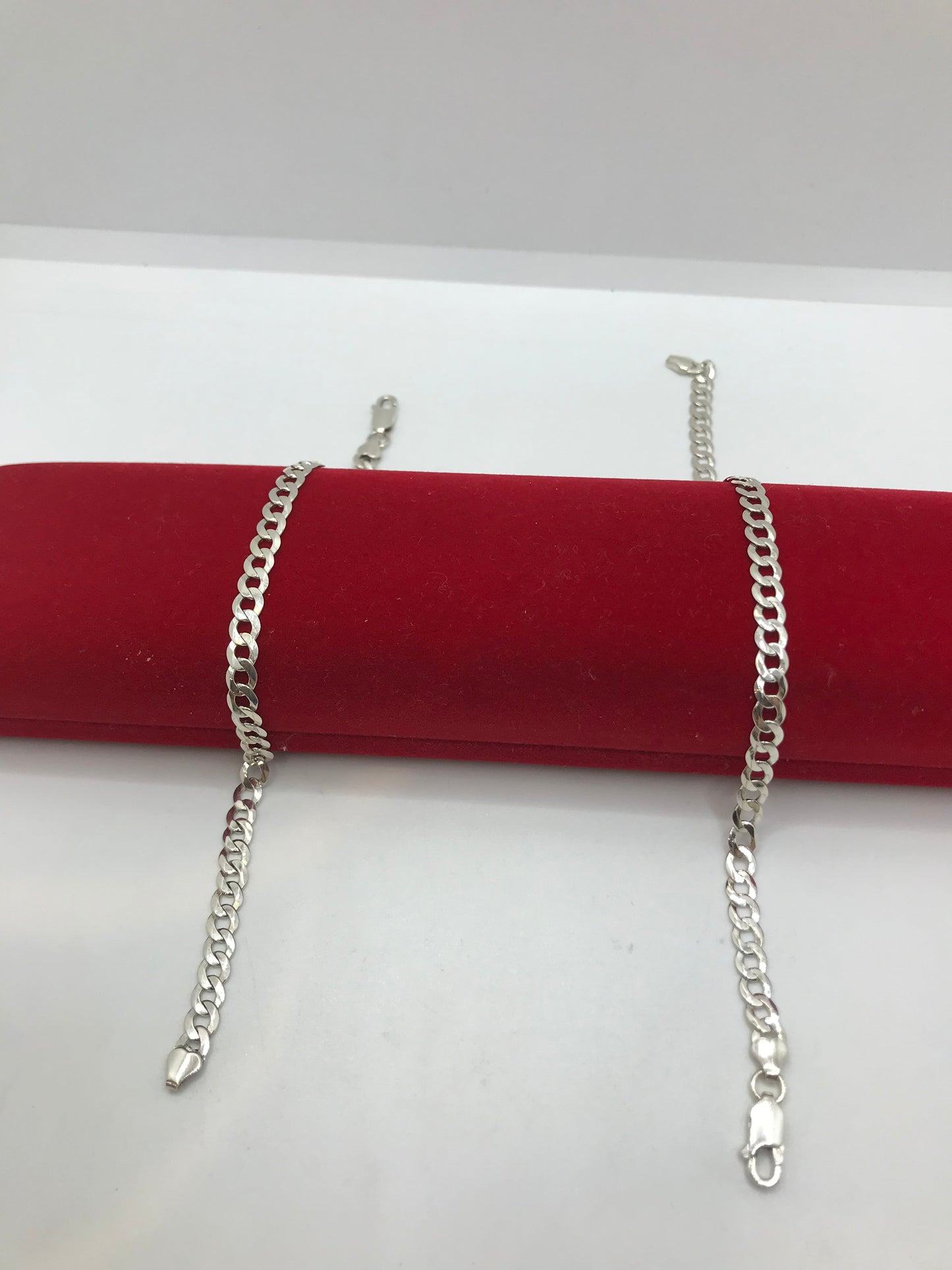 Bracelet gourmette en argent sterling