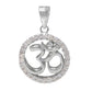 Sterling silver ohm pendant