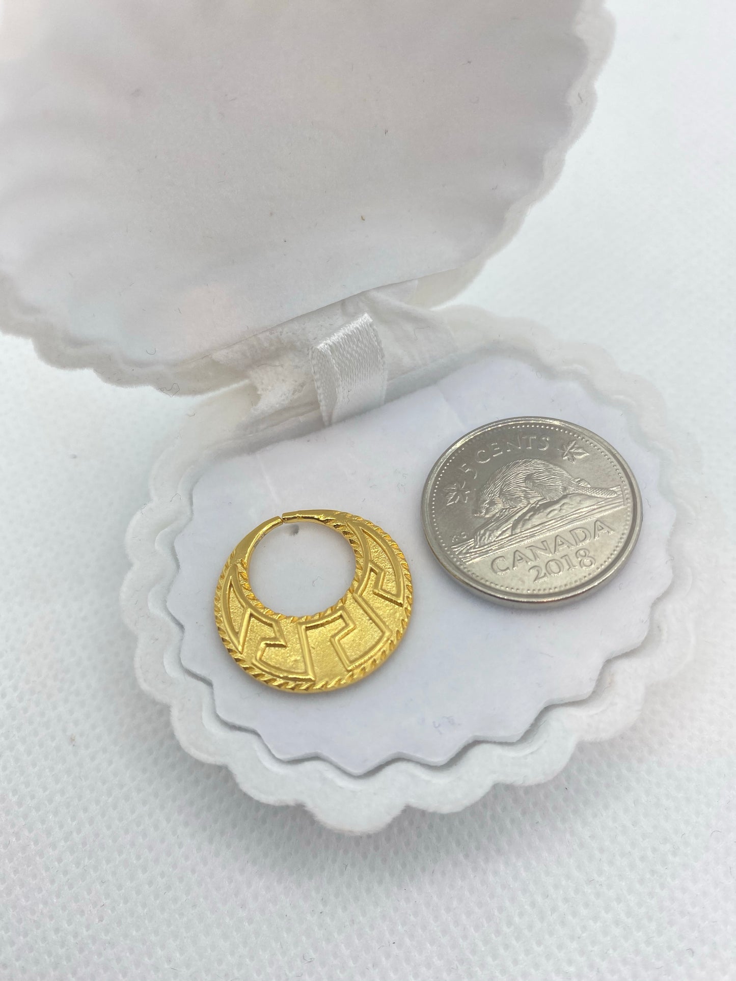 Nattiyan en argent véritable rempli d'or 24 carats