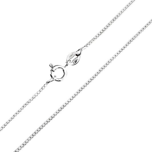 Box link real silver anklet(One piece)