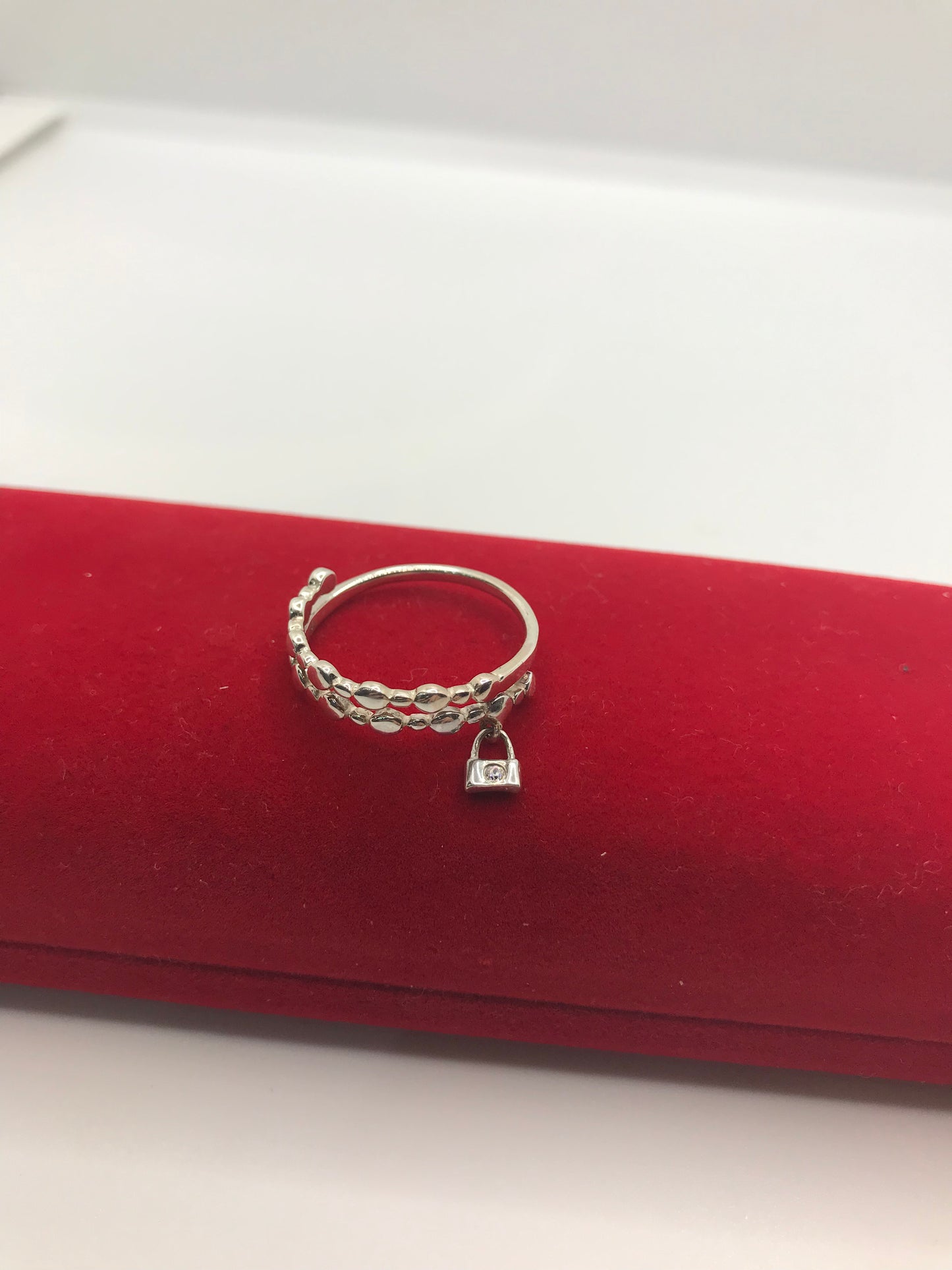 Bague de verrouillage en argent sterling
