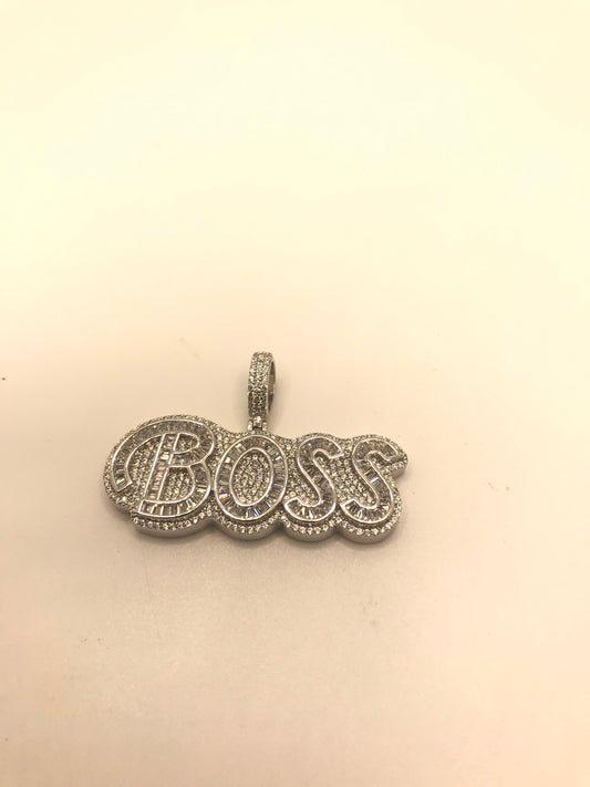 Sterling silver boss pendant