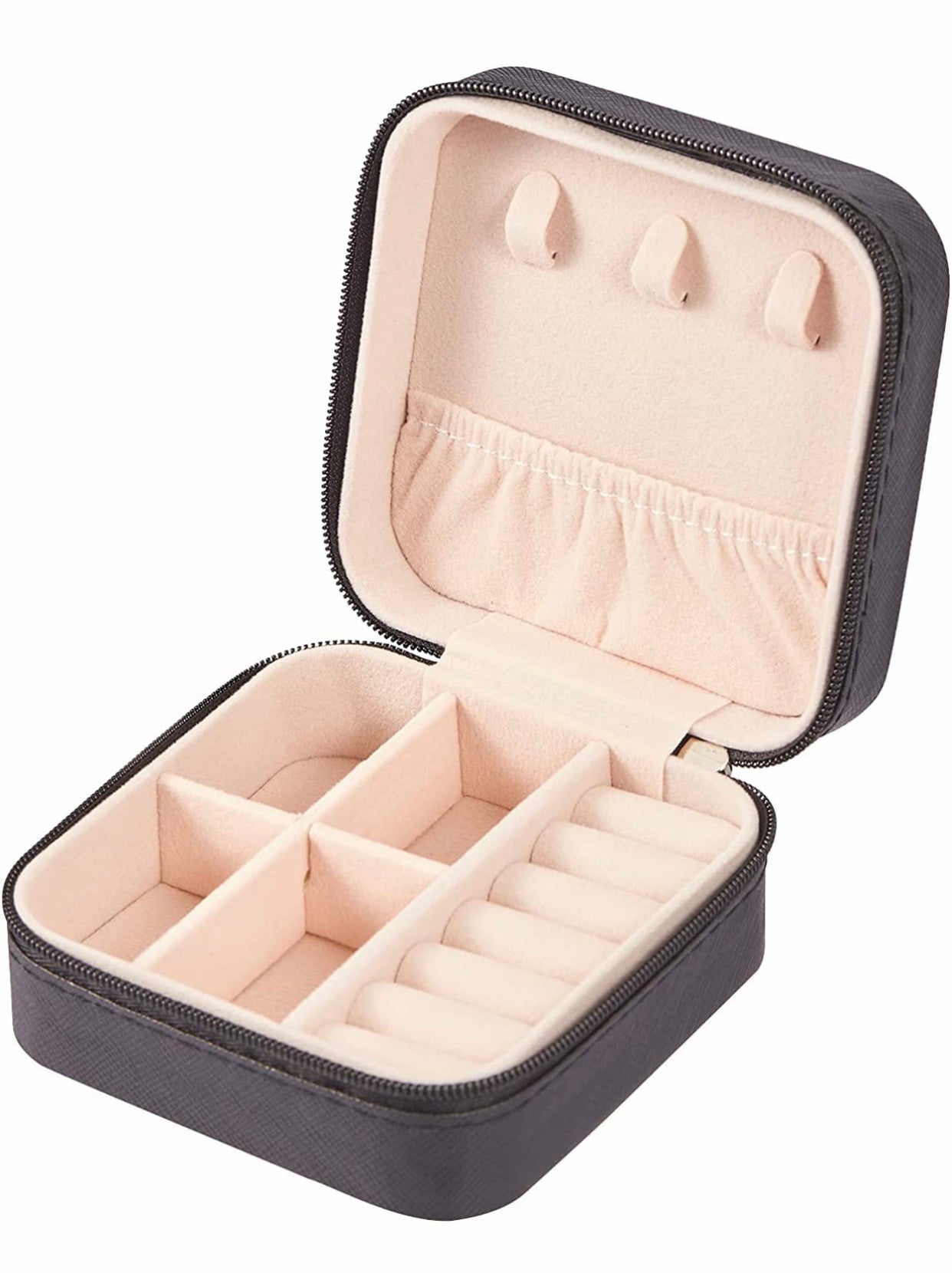 Let your jewelry accompany you safely with our Faux leather jewelry box