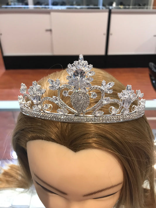 Silver fashion tiara