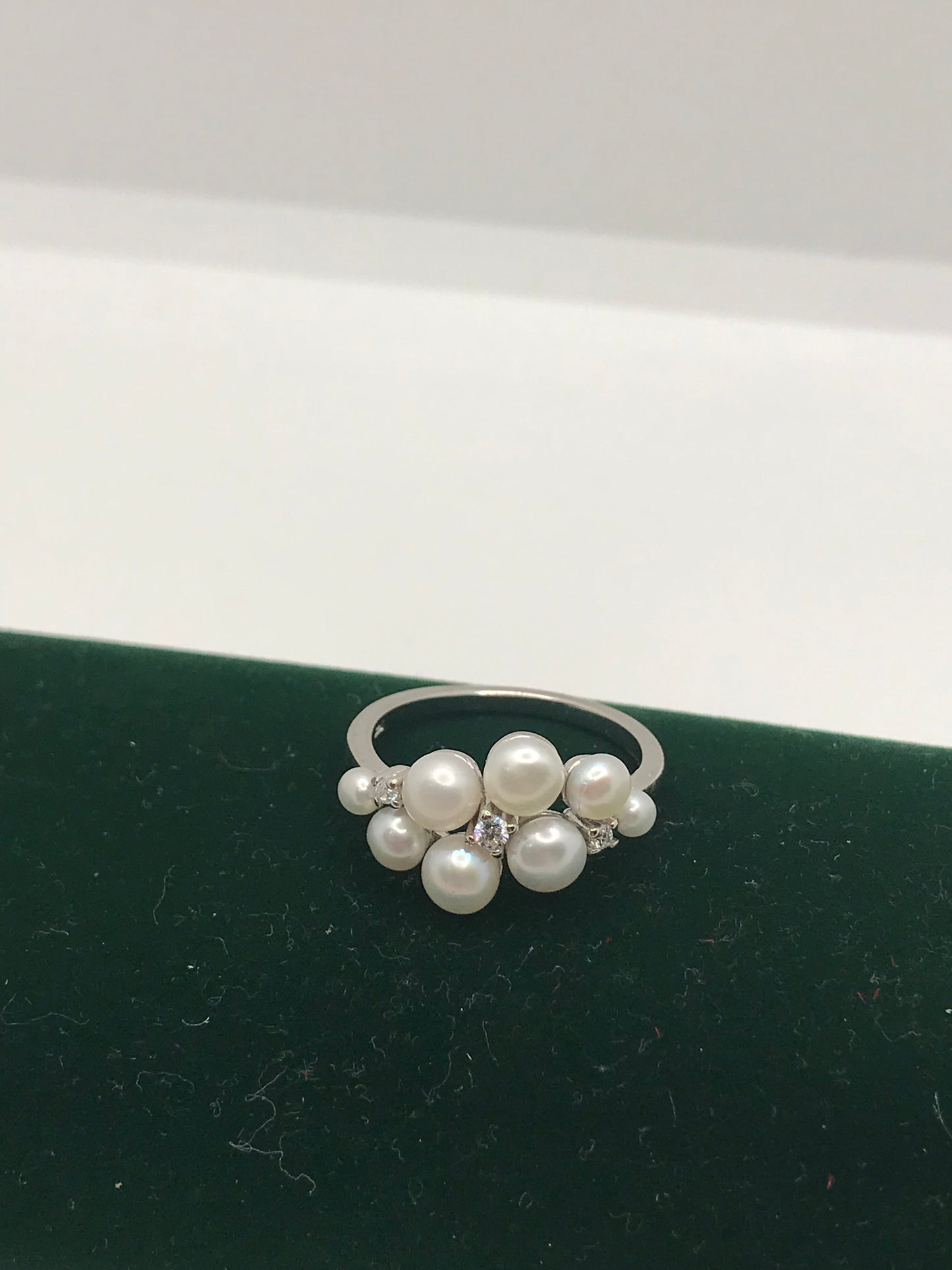 Bague perle en argent sterling 925