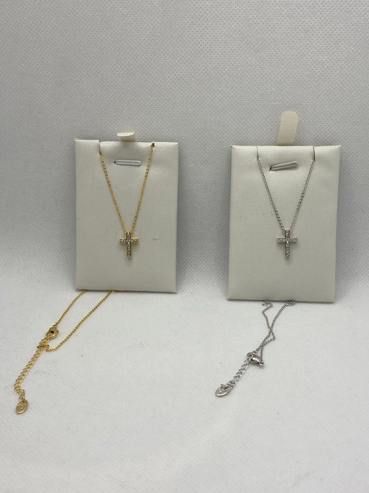 Gold plated cross necklaces