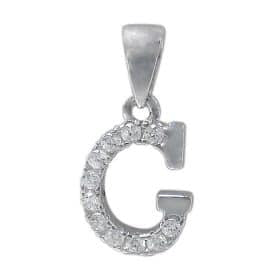 Pendentif lettre initiale en argent sterling