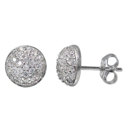 Sterling silver cluster earrings