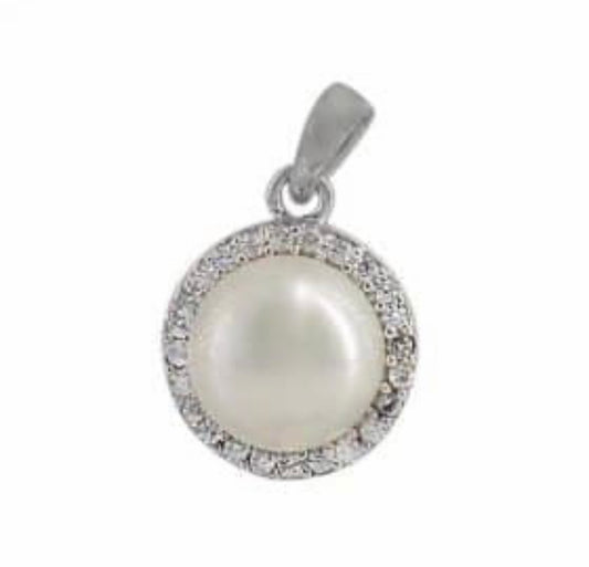 Collier de perles en argent véritable