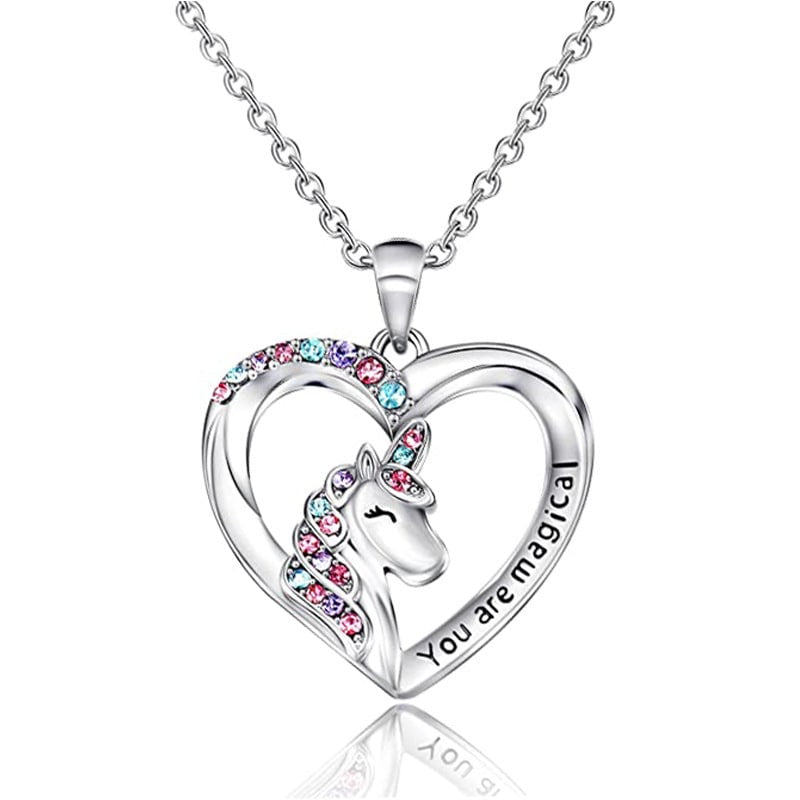 Collier licorne en argent sterling