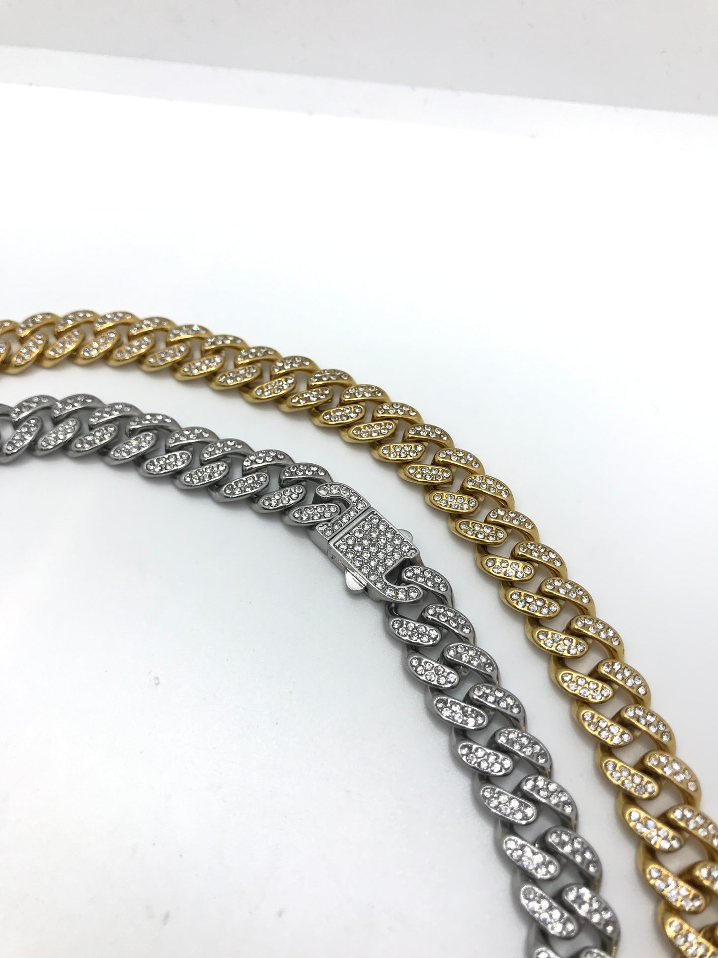 Stainless steel iced out chains