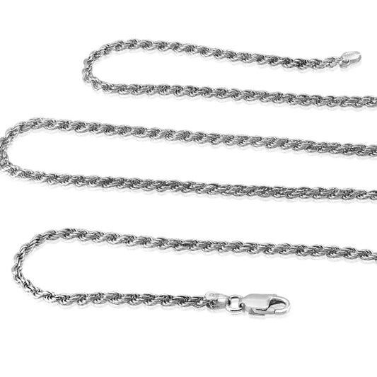 925 Sterling silver rope chains