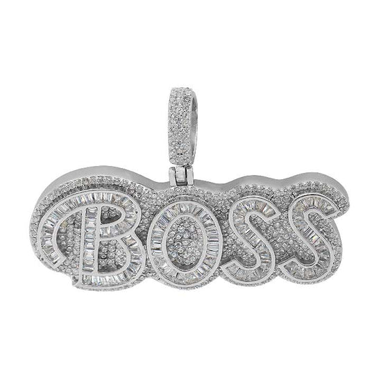 Sterling silver boss pendant