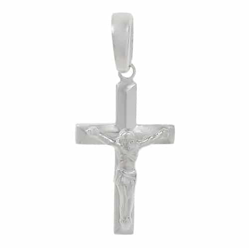 Real silver crucifix pendant