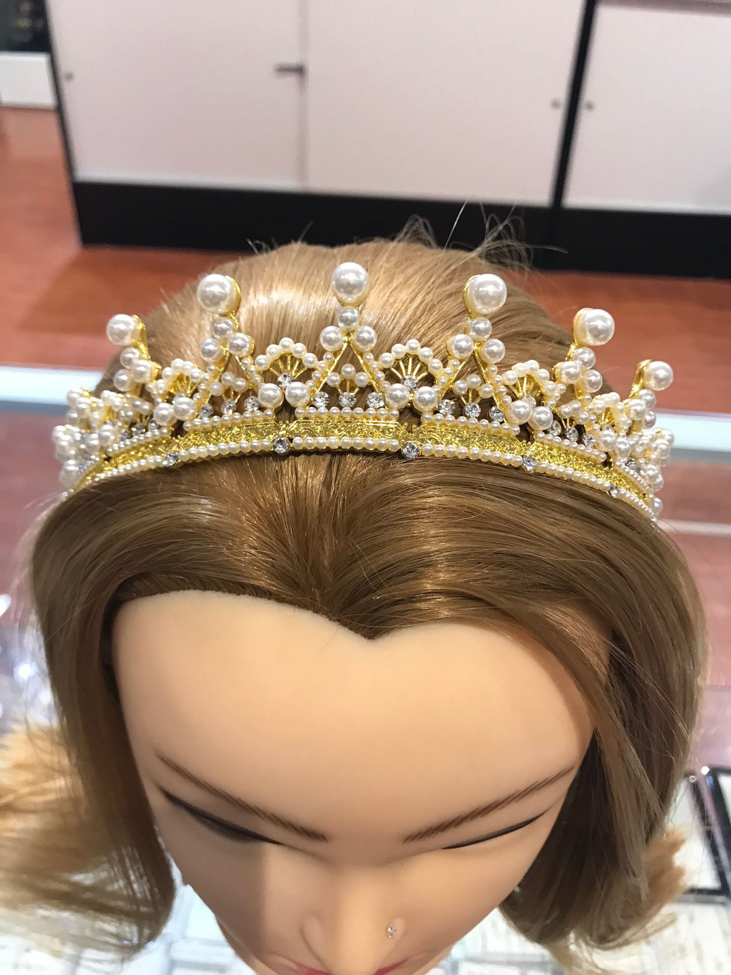 Couronne de perles en or