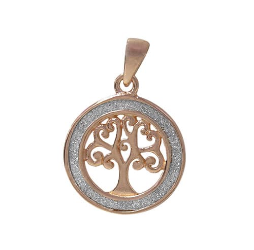 Real silver tree of life pendant