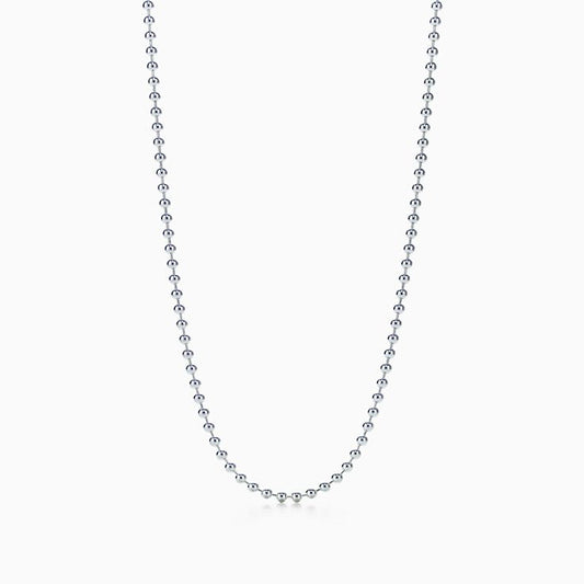 Chaîne à billes en argent véritable