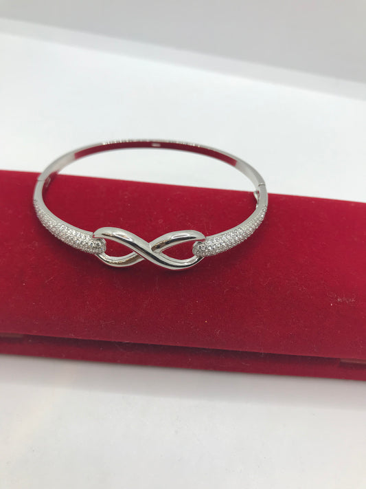 Real silver infinity ♾ bangle