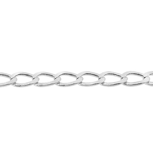 925 Real Silver curb link Anklets