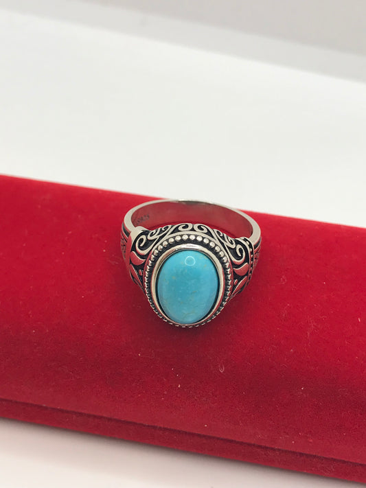 Sterling silver turquoise stone ring